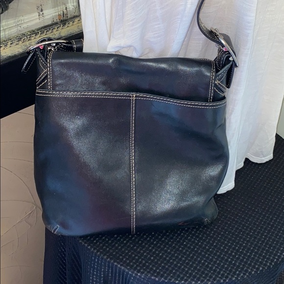 Coach 2PC black leather crossbody and wallet - Picture 3 of 8